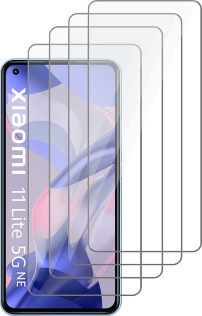Screenprotector geschikt voor Xiaomi Mi 11 Lite 5G NE - Glas Screen Protector - 4 Stuks