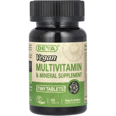 Deva, Complément Multivitaminé et Minéral en Petits Comprimés Végans, 90 Comprimés