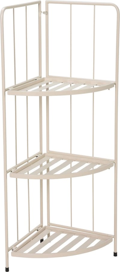 Pro Garden Plantenrek/plantentafel - creme - metaal - 42 x 30 x 90 cm - inklapbaar