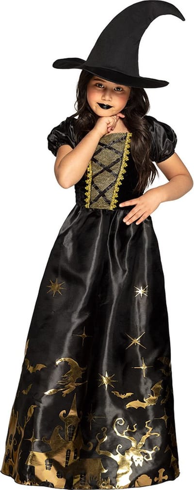 Boland - Kostuum Spooky witch (4-6 jr) - Kinderen - Heks - Halloween verkleedkleding - Heks