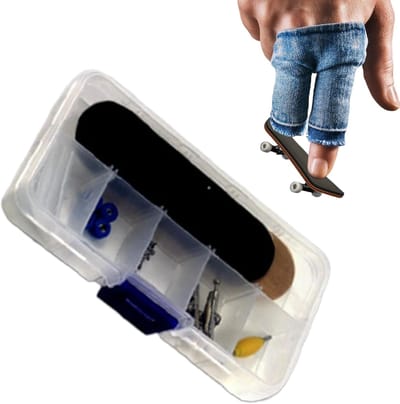 Vingerspeelgoed Skateboards - Miniatuur Speelgoed - Interactief Decor - Hout en Legering - 12x6x2 cm