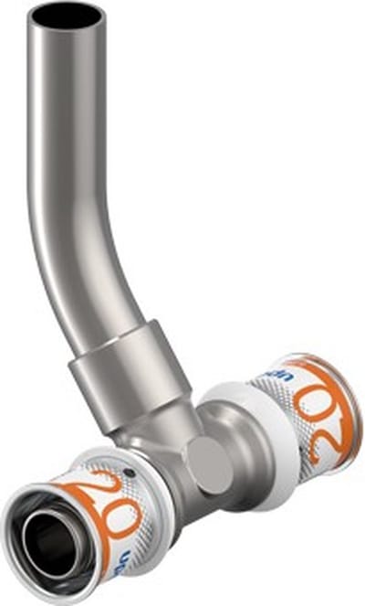 Uponor S-Press Plus Radi pers aansluit T-stuk 20-15CU-20 L=350mm 1070682