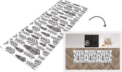 Keukenloper - Loper keuken - Kerstboom - Vintage - Kerst - Design - 150x50 cm - Keukenloper vinyl