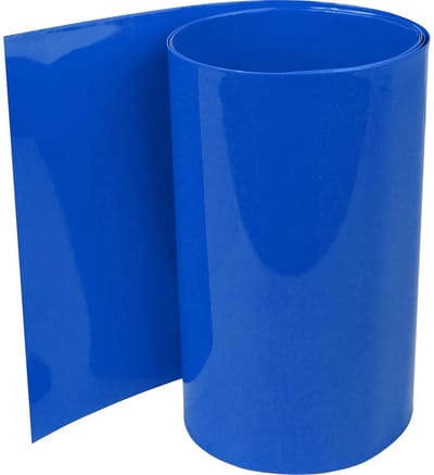 Krimpkous per Meter - Isolatiebuis PVC - Batterij Isolatie - Krimptijd 2:1 - 250 mm Plat - Donkerblauw