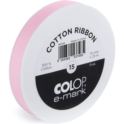 Lint Colop E-mark 15mmx25m roze