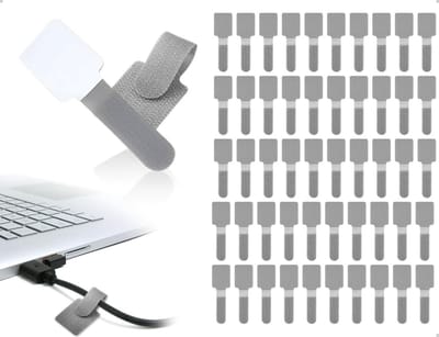 Set van 50 Zelfklevende Kabelbinders, Herbruikbare Multi-Functionele Straps voor Thuis, Kantoor en Auto, Ideaal voor Kabelbeheer en Organisatie