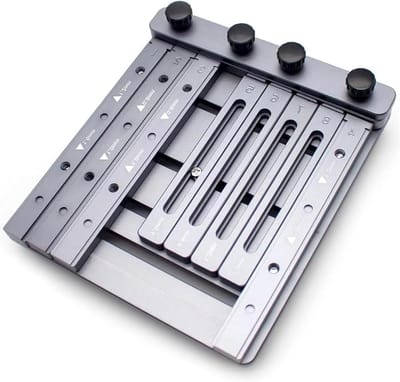 Stencil Printer - Soldeerpasta Apparatuur - Precisie Assemblage - CNC Aluminium Constructie - 109x135mm Stencils - Zilverkleurig