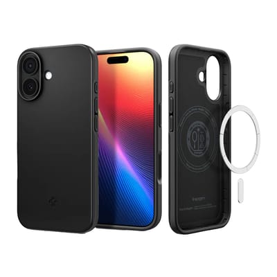 Spigen Thin Fit MagFit Hoesje Geschikt voor Apple iPhone 17 - Back Cover Compatibel met MagSafe - Zwart