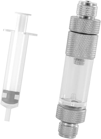CO2 Blubbermeter met Controleklep, CO2 Regulator en Ademtester voor Aquariums, Snelle Watervulling en Drukregeling voor Plantenaquaria