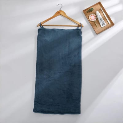 Badjas Handdoek - Zachte badstof - Douchen en sauna - Sterke waterabsorptie - 75 x 140 cm - Marineblauw