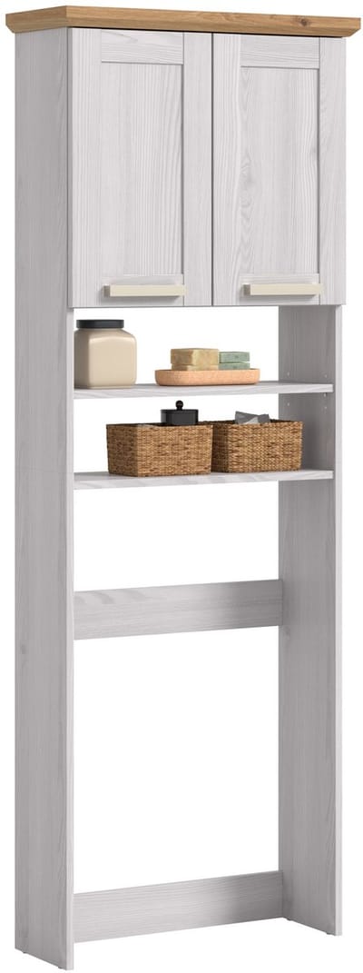 Wasmeubel-op-wielen-voor-wastafel - Moderne badkameropbergoplossing - 68x187x26 cm