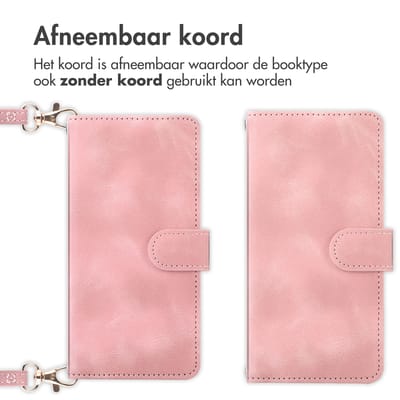 imoshion Hoesje - Geschikt voor Xiaomi Redmi Note 15 (5G) - Bookcase met koord - Roze