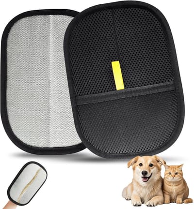 Herbruikbare Vingerloze Handschoenen voor Kattenhaarverwijdering, Magnetische Fur Glove voor Meubels en Kleding, Efficiënte Kattenhaar Verwijderaar, Verpakking van 1