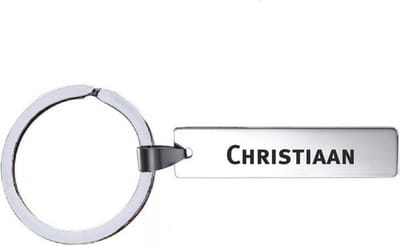Sleutelhanger Met Naam - Christiaan - RVS