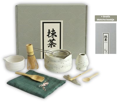 Enzovita - Japanse Matcha Set Compleet - 9-Delig - Starterkit - Cadeauset