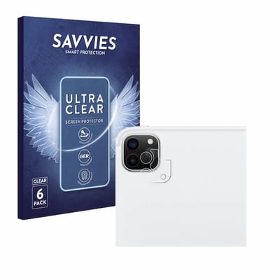 Savvies - Screenprotector voor Apple iPad Pro 12.9" WiFi 2021 (ALLEEN Camera Lens, 5. Gen.) - Folie Beschermfolie transparant 6 Stuks
