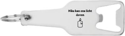 Akyol - niks kan ons licht doven flesopener - Quotes - familie vrienden - cadeau - 105 x 25mm