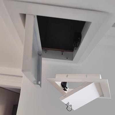 Toegangsplaat Plafond - Inspectieluik Zolder - Onderhoud Toegang - Verstelbare Maten - 450 x 610 mm - Metaal