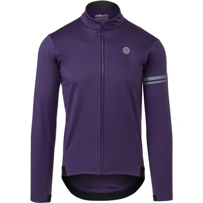 AGU Performance - Winterjack - Heren - Softshell Fietsjack - Winddicht - Waterafstotend - Reflecterend - 3 Achterzakken - Paars - S