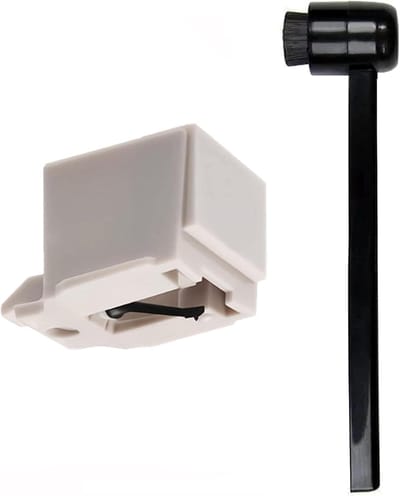 Platenspeler Naald - Vervangende Naald - Muziek Luisteren - Koolstofvezel Punt - 1 Stuks - Zwart