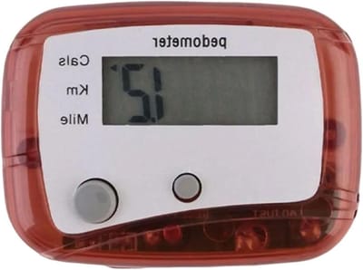 Stappenteller - Loopmeter Activiteit - Fitness Training - Eenvoudige Bediening - Compact Formaat - Rood
