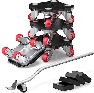 Meubelverhuizers Dolly Set met 4 Wielen - Zware Meubel Lift Tool voor 550 kg