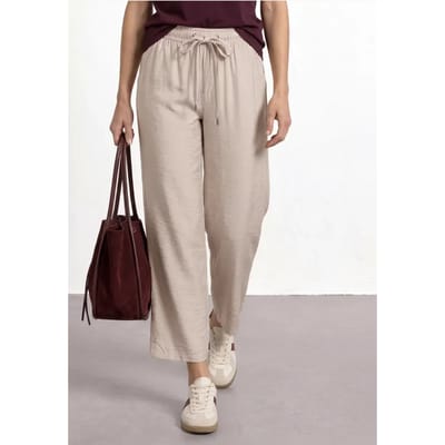 High Waist broek met wijde pijpen in Loose Fit