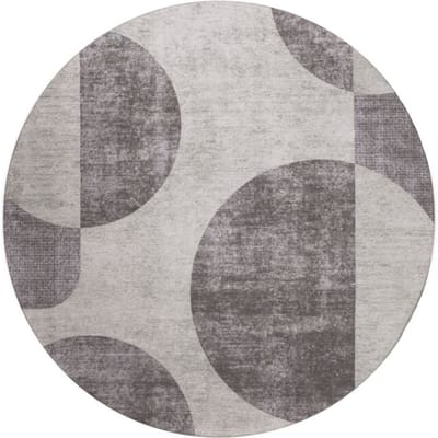 Vloerkleed Cava Rond ø120 cm - Laagpolig Vloerkleed – Japandi / Modern Tijdloos Design