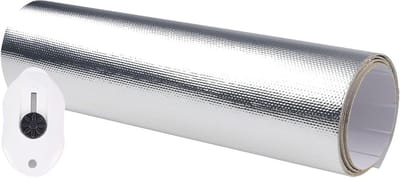 Hittebescherming zelfklevende aluminium plaat 60 x 100 cm praktisch hitteschild - hittebeschermingsmat voor hittebescherming