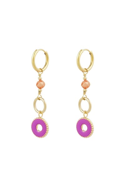 YWG - Oorbellen mystic mystery - Fuchsia