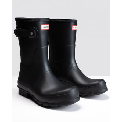 Hunter - Regenlaarzen voor heren - Original Short - Zwart - maat 40-41EU