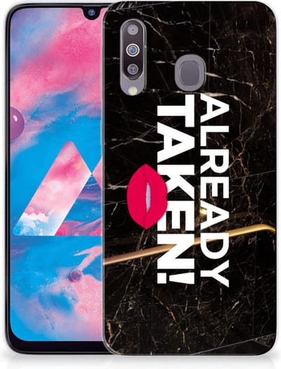 Samsung Galaxy M30 Siliconen hoesje met naam Already Taken Black