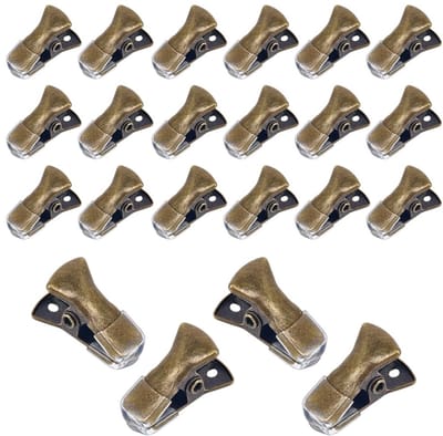 Allecto - Antieke Bronzen Mini Crocodile Clips - Non-slip Sweater Clips - 35 Stuks - Creatieve Projecten - Handige Accessoires - Ideaal voor Knutse...