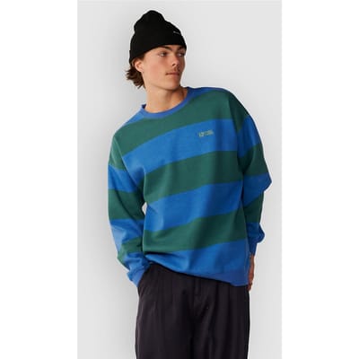 Rip Curl Disorder Stripe Crew Sweater blauw