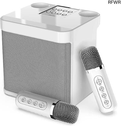 RFWR® Draadloos Karaoke Systeem met 2 Microfoons - Bluetooth Karaoke Machine voor Feesten