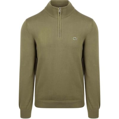 Lacoste Pullover Zipper Groen - Maat XXL - Heren - Pullovers