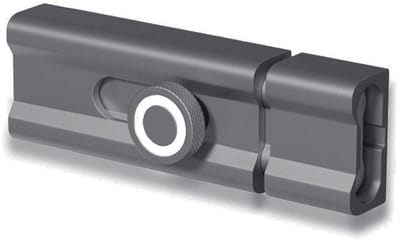 Dailygoody - Aluminium Alliage - Veiligheidsdeurknop - Zelfklevend - Grijs - Deurslot - Geschikt voor Hout, Metaal, Glas - 80mm