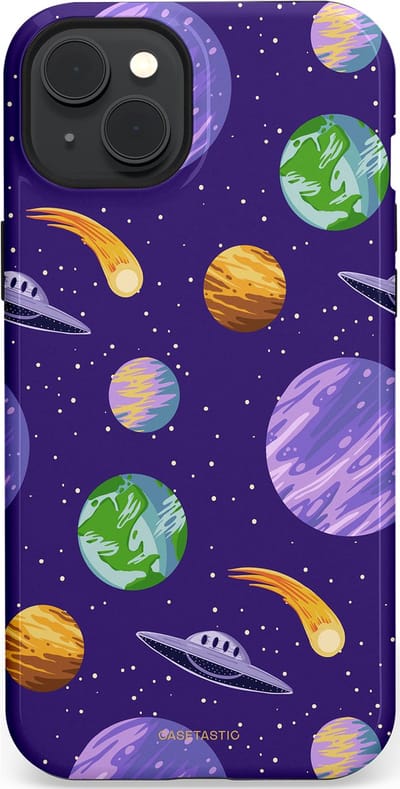 Casetastic Hoesje Geschikt voor Apple iPhone 15 Plus Magsafe - Stijlvolle Beschermende Duo-layer Case - Ufo verkeer
