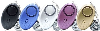 Noodalarm - 5 stuks - Alarm - Sleutelhanger - 140 dB - LED-zaklamp - Geschikt voor zelfverdediging van kinderen/vrouwen/ouderen/studenten.