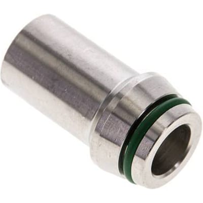 20x3.5mm RVS Rechte met Lasverbinding 400bar FKM O-ring ISO 8434-1