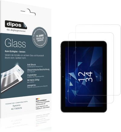 dipos – 2x Pantserfolie geschikt voor Kyocera KC-T305CN | 9H Screenprotector