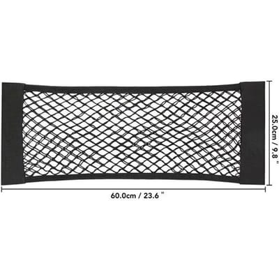 Sac de rangement universel pour voiture, filet de rangement à double maille pour coffre, sac de rangement intégré pour voiture, filet fixe pour extincteur de voiture