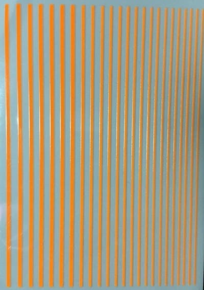 Korneliya Nailart Strip Neon Oranje
