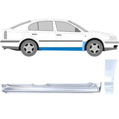 Volledige dorpel + reparatiepaneel voorste spatbord voor Skoda Octavia I 96-10