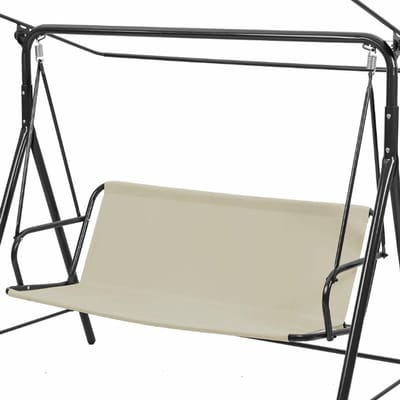 Waterdichte vervangende hoes voor schommelstoelen, tuinmeubelhoes, buitenkussen voor balkon en patio 138 x 50 x 50 cm Beige