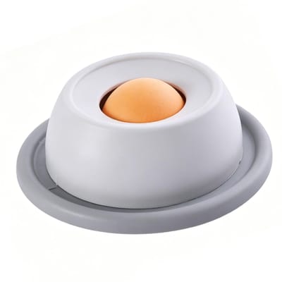 Bol à lécher pour animaux de compagnie Chat Distributeur Lent Boule à Rouler Friandise Liquide Chien Distributeur Mâcher Interactif Plaque Anti-étouffement pour Os grise