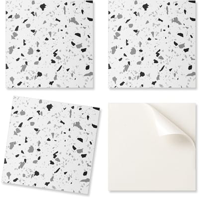 Decoratieve vinyltegels met afbeeldingen voor keuken of badkamer, abstract steenpatroon, 9x30x30 cm