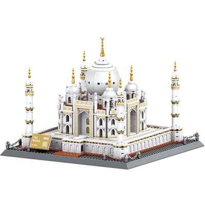 1113 STUKS Taj Mahal Bouwstenen Wereld Architectuur Stenen Geassembleerd Speelgoed voor Meisjes Cadeau Verzameling Decoratie white
