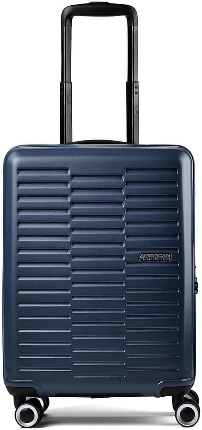 American Tourister Sunset Hills 4 wielen Cabinewagen 55 cm - Harde bagage - TSA slot - navy blue