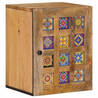 vidaXL - Hangende - Badkamerkast - Naturel - 38 - x - 33 - x - 48 - cm